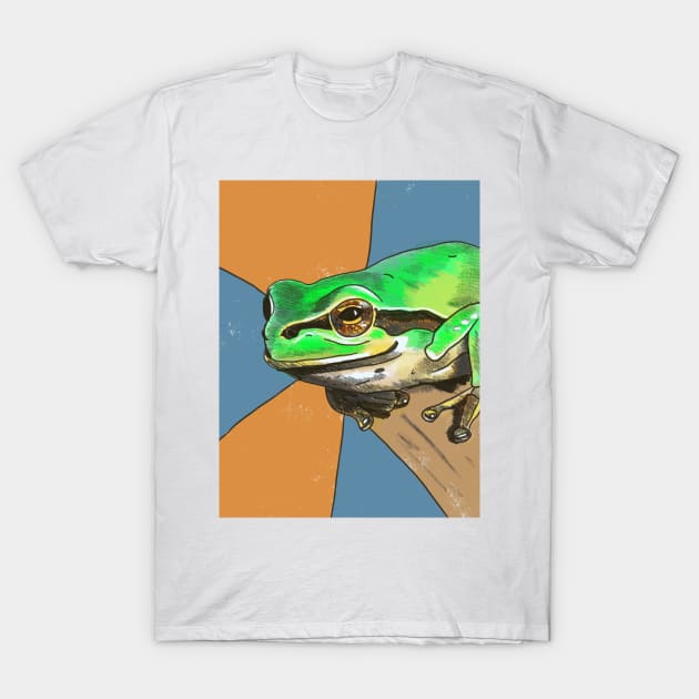 Tree Frog T-Shirt by shehitsback